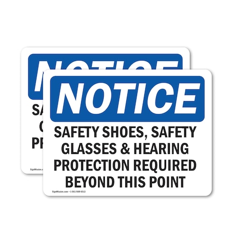Signmission 12 in Height, 18 in Width, Vinyl Decal, Rectangle OS-2PACK-NS-D-1218-L-18221